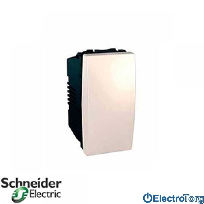 Выключатель 1-клавишный 16AX слоновая кость Unica Schneider