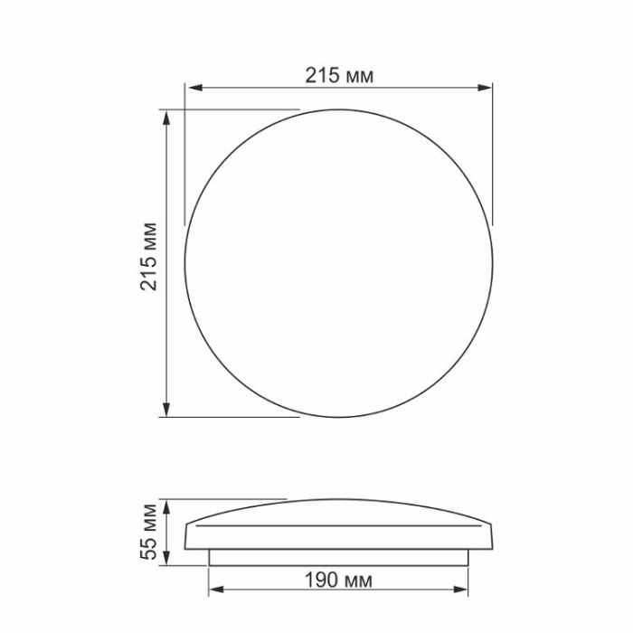 купить купить LED світильник настінно-стельовий TITANUM 12W 5000K  Матовий  