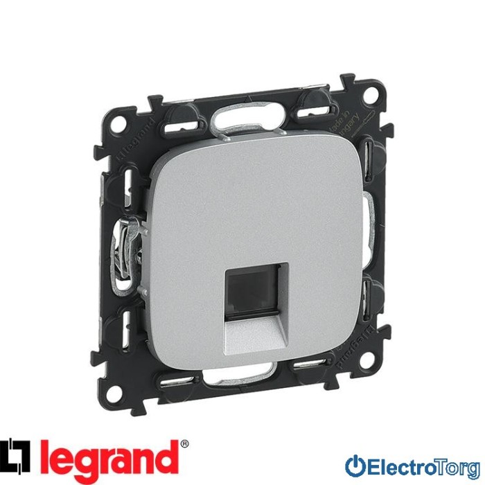 купить купить Механизм розетки телефонной RJ11 алюминиевый Valena ALLURE Legrand  