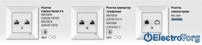 купить купить VI KO MERIDIAN  Розетка компьютерная (телефонная) без гнезда  