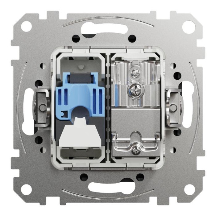 Розетка RJ45 категорія 6 UTP -TV Чорний Sedna Design Schneider Electric