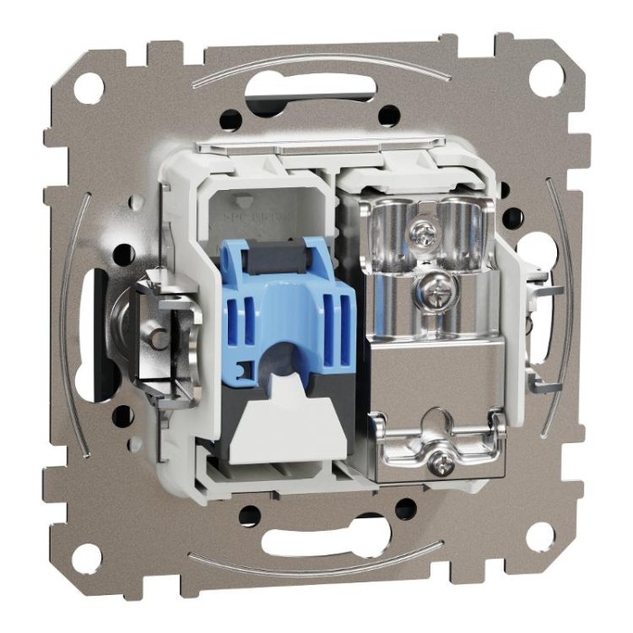 Розетка RJ45 категорія 6 UTP -TV Чорний Sedna Design Schneider Electric