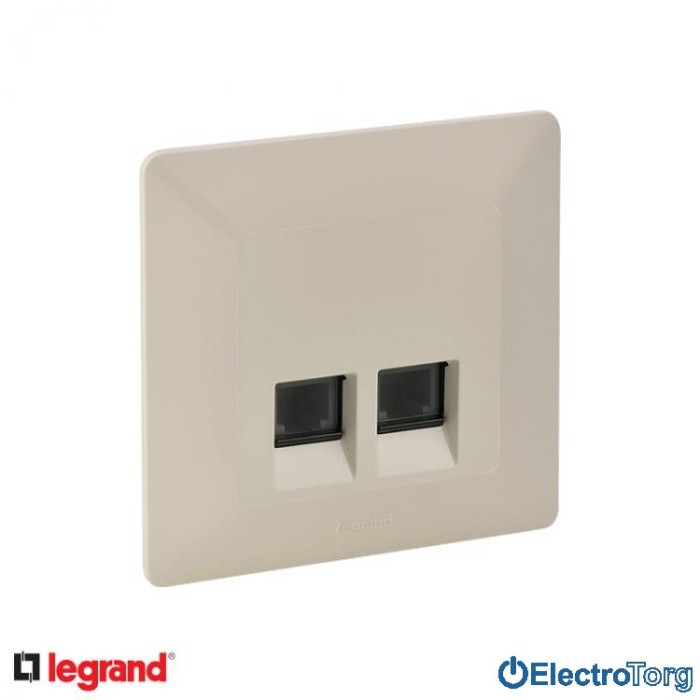 купить купить Розетка компьютерная RJ45 5e UTP двойная в сборе Valena LIFE  