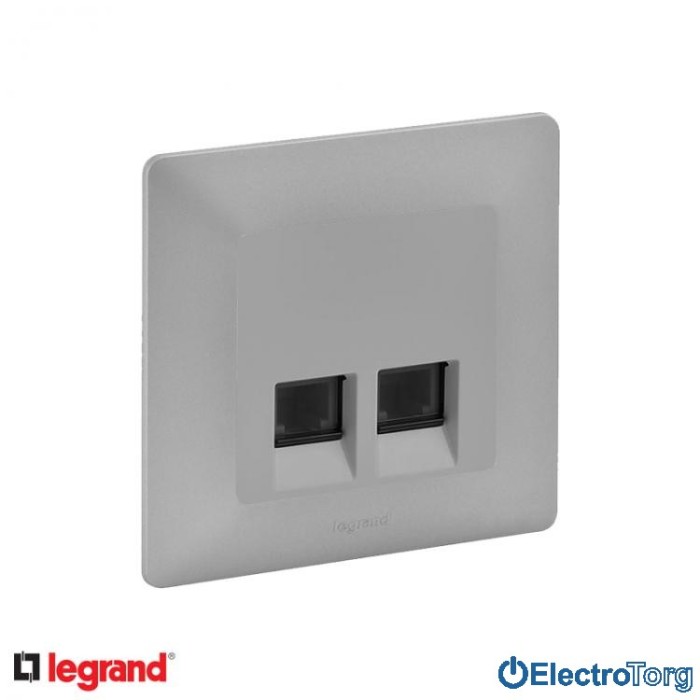 купить купить Розетка компьютерная RJ45 5e UTP двойная в сборе Valena LIFE  