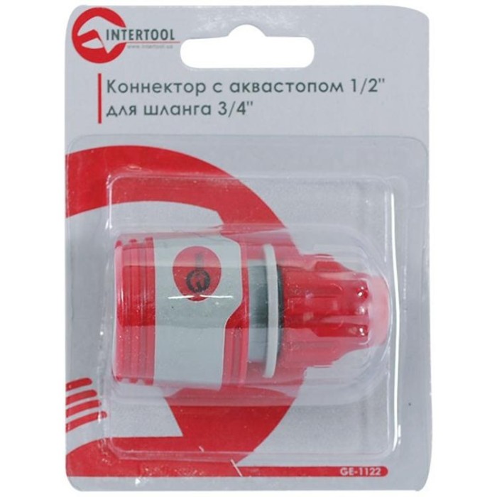 купить купить Конектор 1/2&quot;для шланга 3/8&quot;INTERTOOL GE-1122  