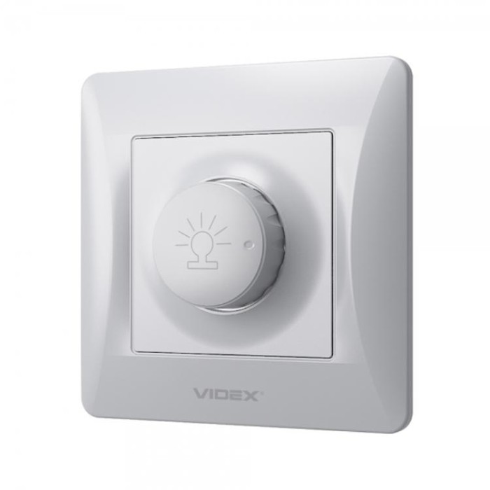 купить купить Диммер 600Вт серебряный шелк VIDEX BINERA  