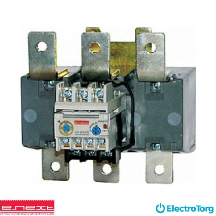купить купить Тепловое реле e.industrial.ukh.220.160.240, номин. ток 220А, диап. регул. 160-240 А, E-next  