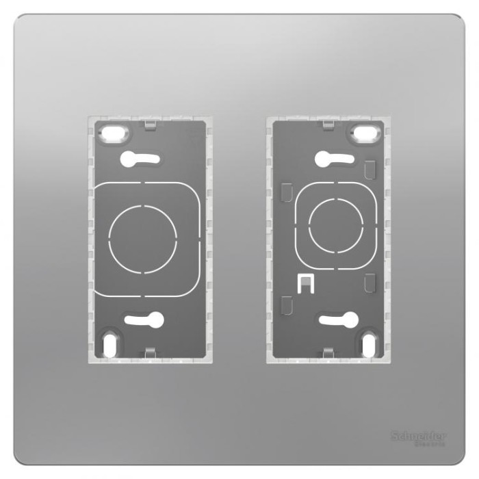 купить купить Блок unica system+ наружная установка 2х2 алюминий Schneider Electric (Шнайдер Электрик)  