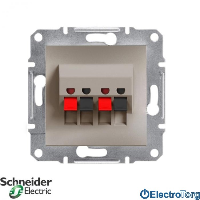 Аудиорозетка бронза Asfora Schneider Electric (Шнайдер Электрик)