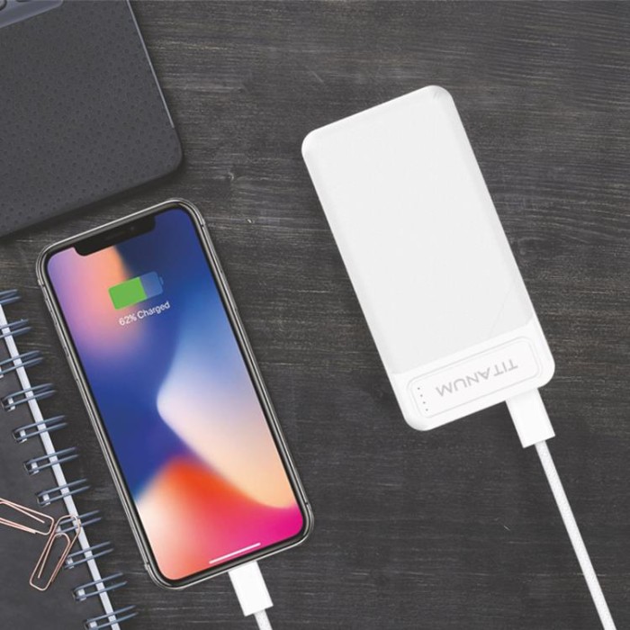 купить купить Повербанк TITANUM 912 White 10000mAh  