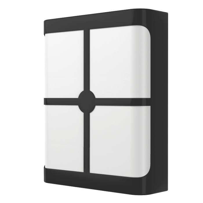 LED світильник LEBRON L-FL20-S, 24W, 2100Lm, 4100K, IP65, чорний