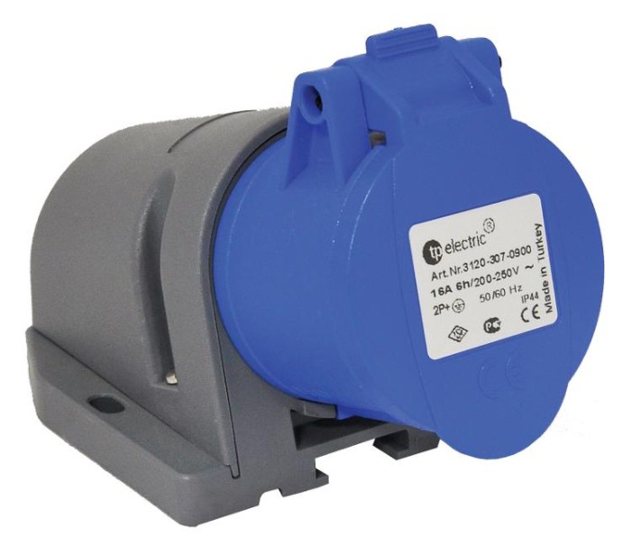 купить купить Розетка силова настінна 32А/3 (2Р+РЕ) IP44, TP electric (3124-307-0900)  
