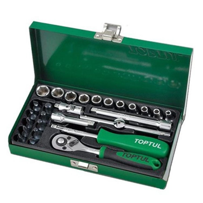 Автомобильный набор инструментов TOPTUL 1/4&amp;quot; 27ед. GCAD2701