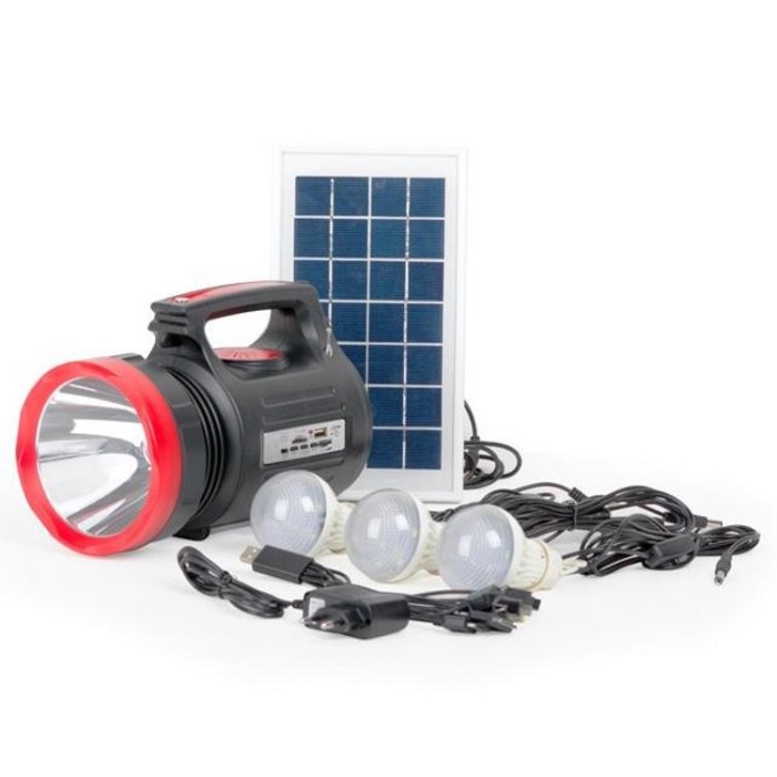 купить купить Фонарь аккумуляторный 1LED 5W + 22 SMD INTERTOOL LB-0104  