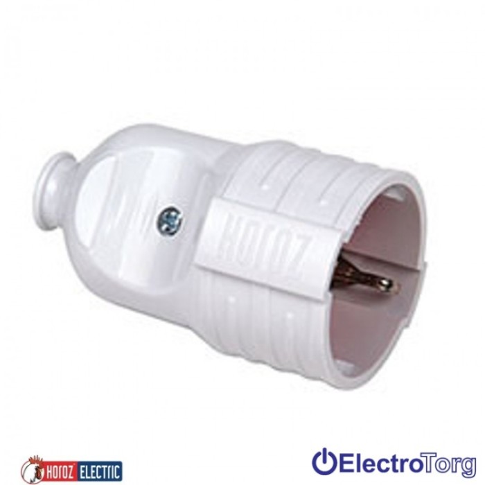 купить купить Штепсельное гнездо с заземлением Horoz Electric  