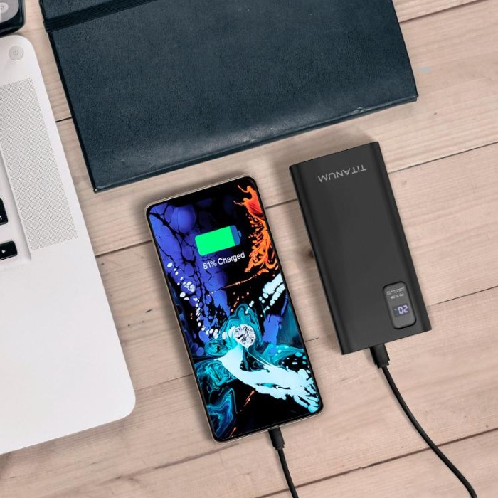 купить купить Повербанк TITANUM 727S 20000mAh 22.5W Black  