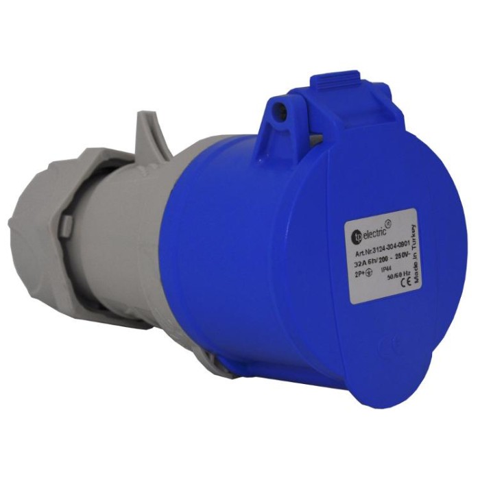 купить купить Розетка силова 32А/3 (2Р+РЕ) IP44, TP electric (3124-304-0901)  