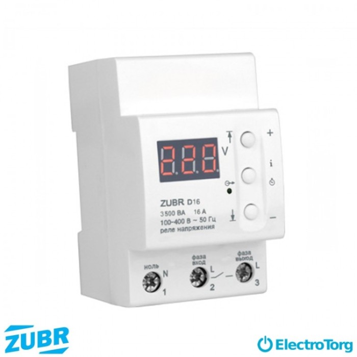 купить купить Реле напряжения ZUBR D16  