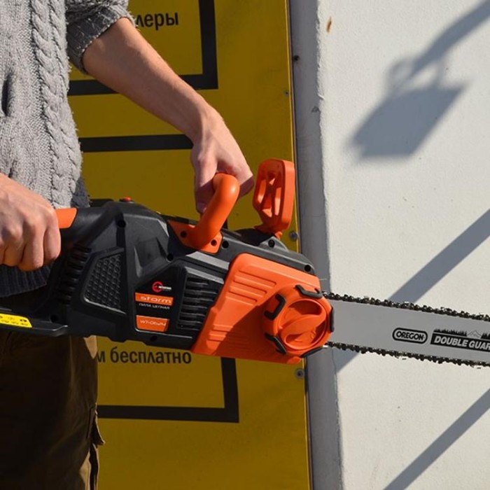 купить купить Пила цепная STORM 2400 Вт, 13,5 м/с, шина 405 мм INTERTOOL WT-0624  