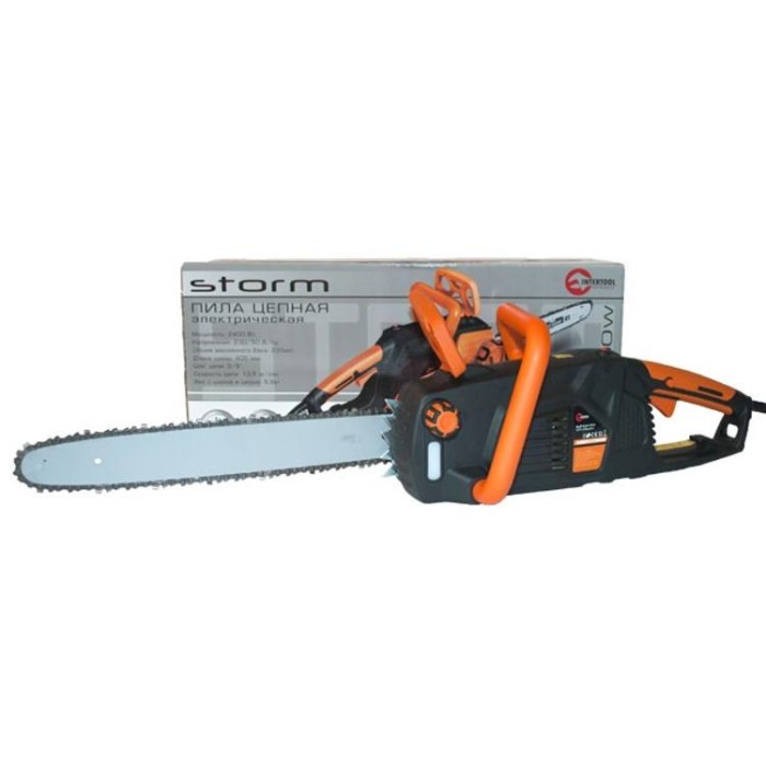 купить купить Пила цепная STORM 2400 Вт, 13,5 м/с, шина 405 мм INTERTOOL WT-0624  