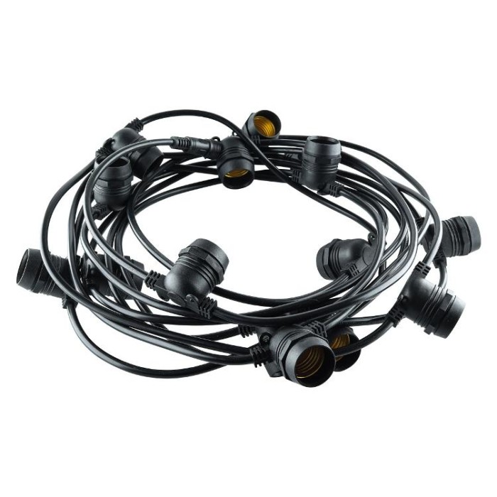купить купить Гирлянда для светодиодных ламп BIOM GI1052067100 IP67 E27*20, 100W, 10,5м  