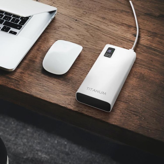 купить купить Повербанк TITANUM 727S 20000mAh 22.5W White  