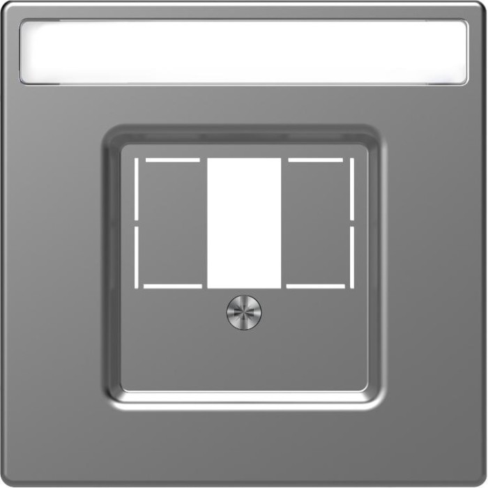 купить купить Центральная накладка для TAE/Audio/USB нерж. сталь Merten D-Life Schneider Electric (Шнайдер Электрик)  