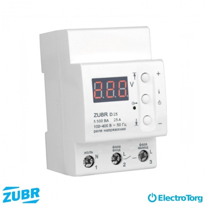 купить купить Реле напряжения ZUBR D25  