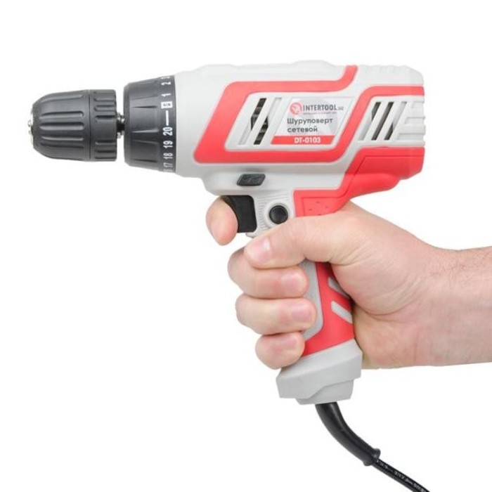 купить купить Дрель-шуруповерт электрическая 320Вт INTERTOOL DT-0103  