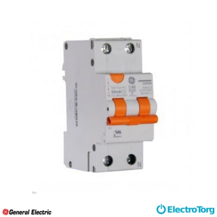 купить купить Дифференциальный автоматический выключатель DDM60C32/030 2P AC, 6kA General Electric  