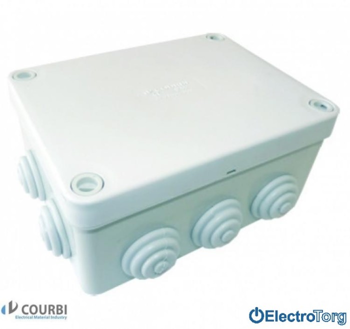 купить купить Распределительная коробка 100х100х50 IP55 COURBI(КОРБИ)100*100*50  