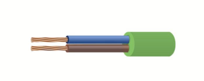 Провід з'єднувальний ЕКО ПВСнг 2х1,5 (1м), &amp;quot;СВІТ-БУД електро&amp;quot;
