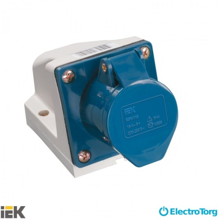 купить купить Розетка 123 стационарная 2Р+PЕ 32А 220В IP44 ИЭК(IEK)  