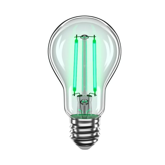 купить купить LED лампа филаментная V-Filament-A60 2W E27 зеленый 200Lm VELMAX (Велмакс)  