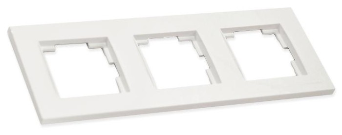 Рамка горизонтальна тримісна RITA, Mutlusan, білий, (2220 800 1301)