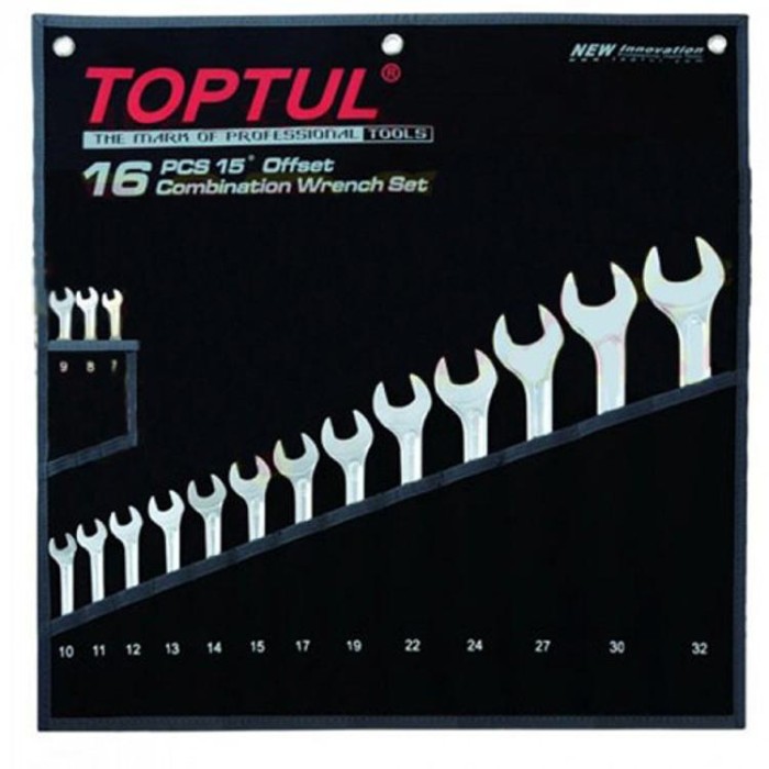 купить купить Набор ключей рожково-накидных TOPTUL 16 шт. 7-32 Hi-Performance GPAX1601  