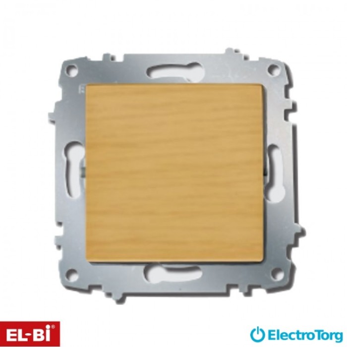 Выключатель звонка ZENA модуль береза/клен EL-BI