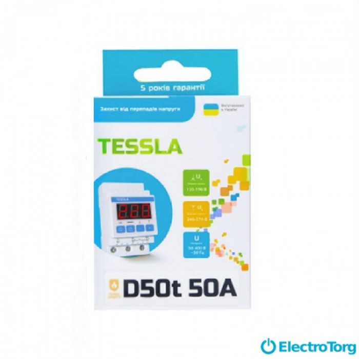 купить купить Реле напряжения D50 t-D50A (с термозащитой)Tessla  