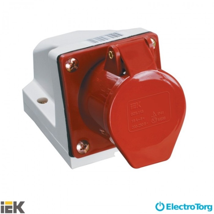 купить купить Розетка 124 стационарная 3Р+PЕ 32А 380В IP44 ИЭК(IEK)  