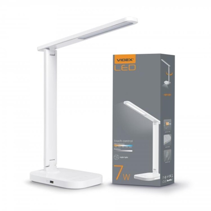купить купить LED настольная лампа TF12W 7W 3000-6500K VIDEX  