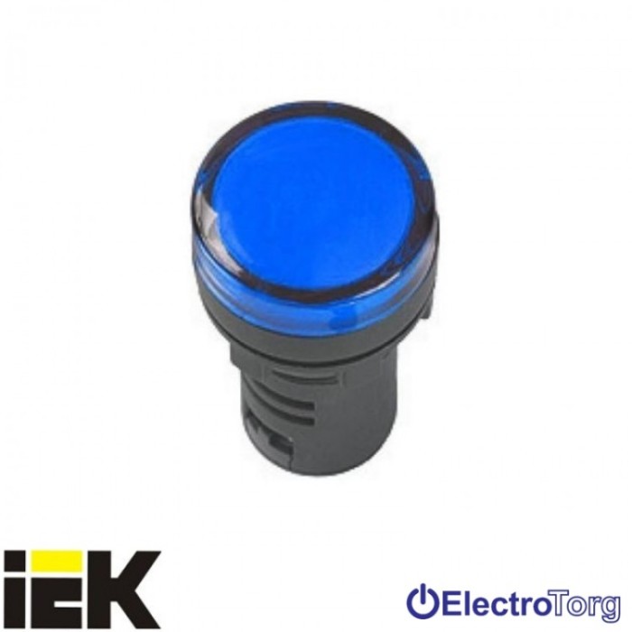 купить купить Лампа AD16DS LED-матрица d16мм синий 36В AC/DC ИЭК  
