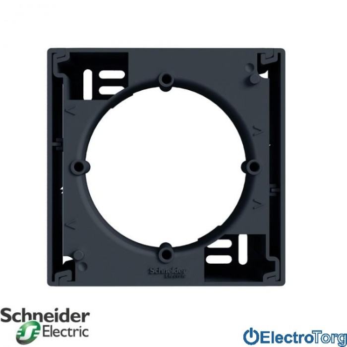 Коробка для наружного монтажа 1-постовая антрацит Asfora Schneider Electric (Шнайдер Электрик)
