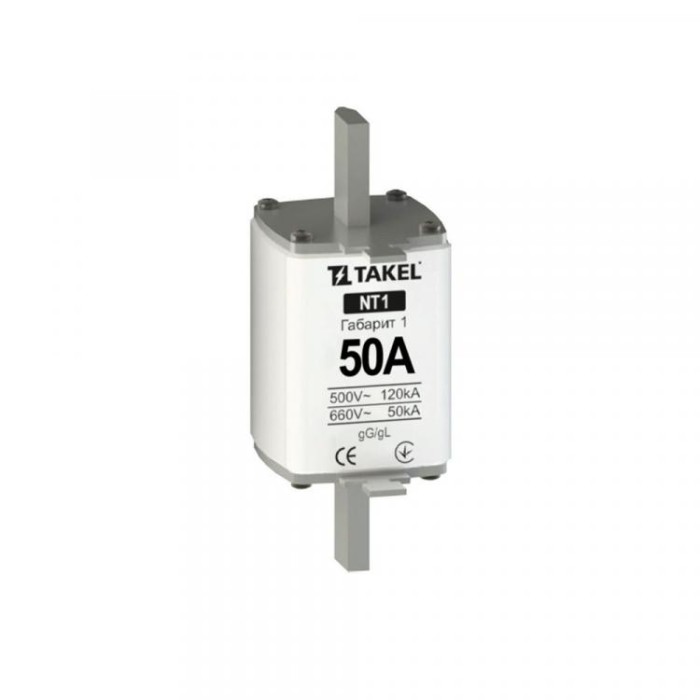 Плавка вставка запобіжника NT1 50А TAKEL