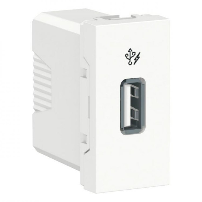 купить купить Розетка USB 1 модуль белый Unica New Schneider Electric (Шнайдер Электрик)  