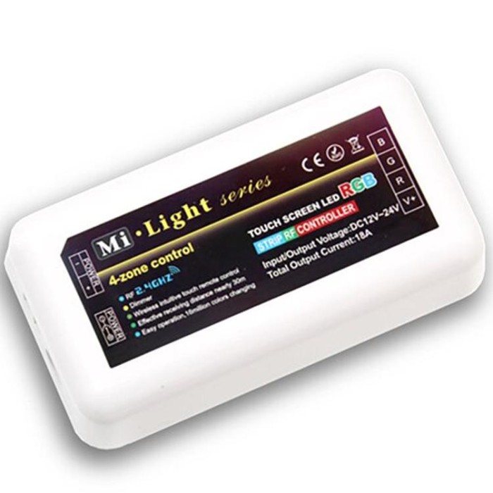 купить купить Контроллер RGB OEM Mi-light 18А-2.4G-4 zone белый  