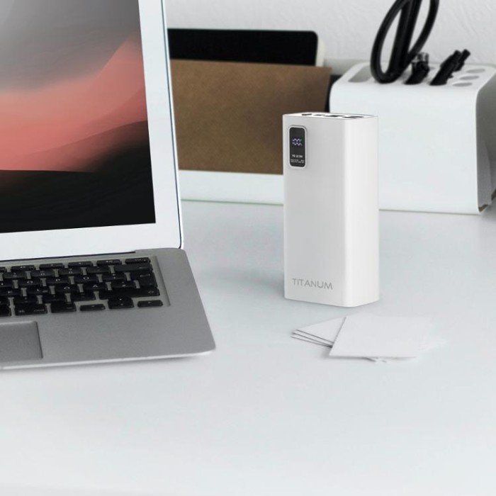 купить купить Повербанк TITANUM 728S 30000mAh 22.5W White  
