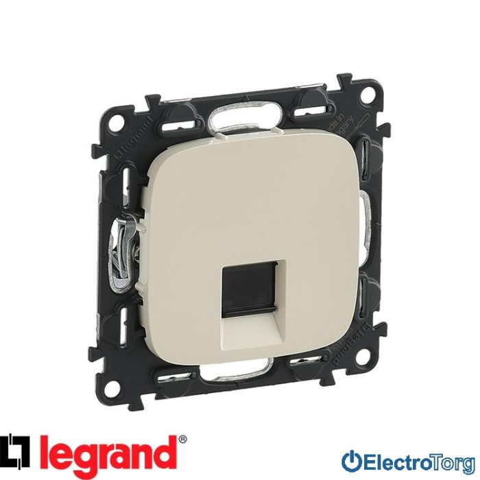 купить купить Механизм розетки компьютерной RJ45 6 UTP слоновая кость Valena ALLURE Legrand  