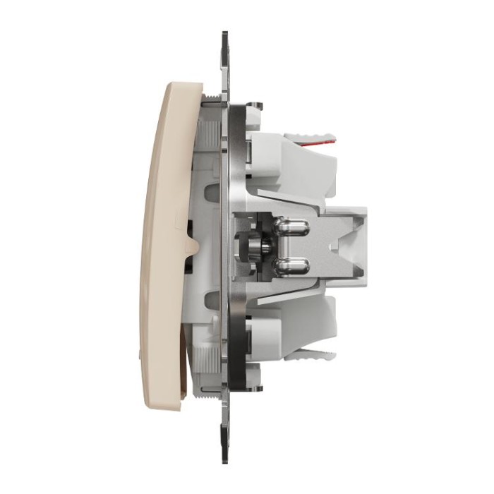 Одноклавішний перемикач з підсвіткою Бежевий Sedna Design Schneider Electric