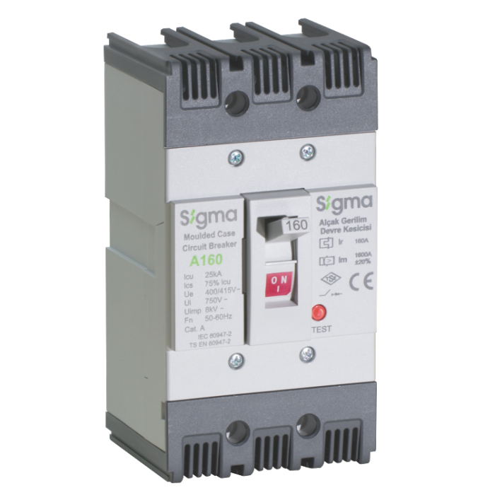 Авт. вимикач силовий фіксований SIGMA 3Р, 630A, 36кА (3A630630)
