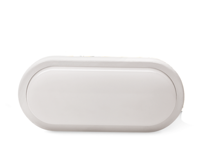 LED світильник LEBRON L-WLO-S, 15W, овал, 4100K, 1300Lm, ІР65, СВЧ датчик руху.